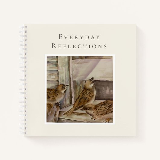 Sparrow Notebook | Nature Writing Journal Notitieboek (Voorkant)