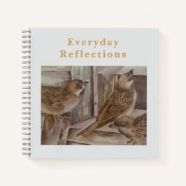 Sparrow Notebook | Nature Writing Journal Notitieboek