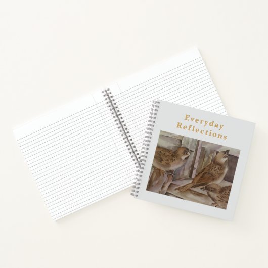 Sparrow Notebook | Nature Writing Journal Notitieboek (Binnen)