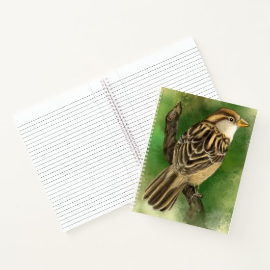 Sparrow Notitieboek Spring (Binnen)