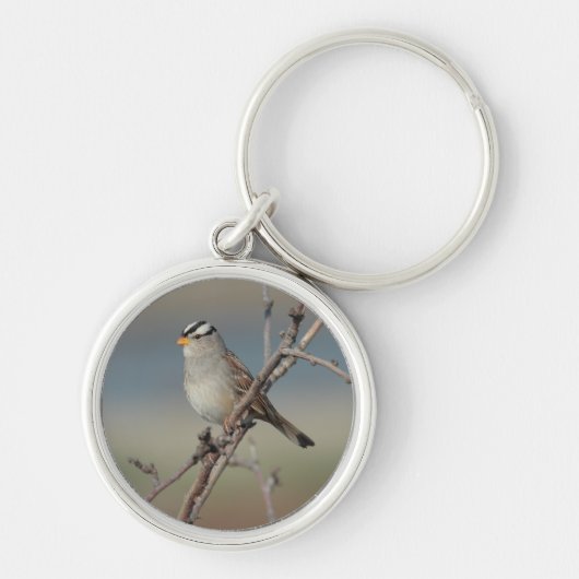 Sparrow on a Branch Sleutelhanger (Voorkant)