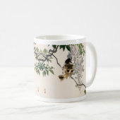 Sparrow on a branch van Kōno Bairei Koffiemok (Voorkant rechts)