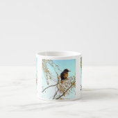Sparrow on a Winter Branch Espresso Kop (Voorkant)