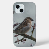 Sparrow on Branch Photo Case-Mate iPhone Case (Achterkant)