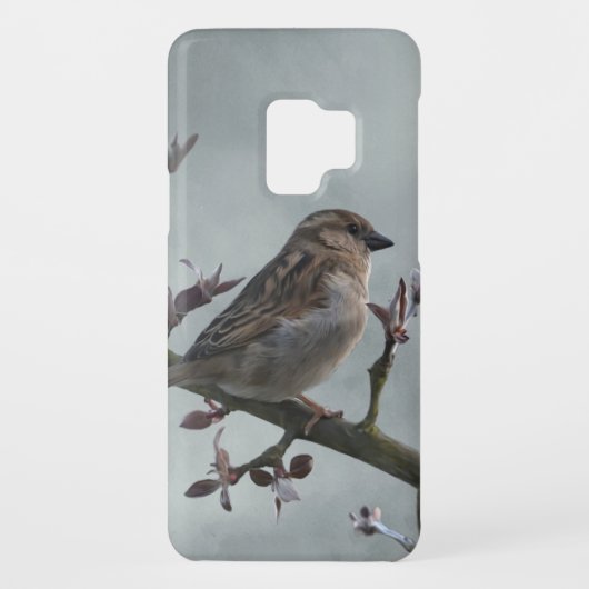 Sparrow on Branch Photo Case-Mate Samsung Galaxy Hoesje (Achterkant)
