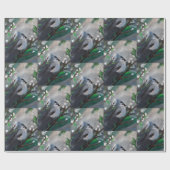 Sparrow on the Tree Painting Cadeaupapier (Vlak)