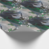 Sparrow on the Tree Painting Cadeaupapier (Hoek)