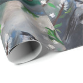 Sparrow on the Tree Painting Cadeaupapier (Rol Hoek)