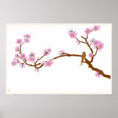Sparrow on Tree Poster (Voorkant)