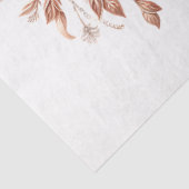 Sparrow Paar Botanische Koper Decoupage Tissuepapier (Detail)