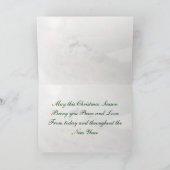 Sparrow Peace and Love Kerstmis Kaart (Binnen)