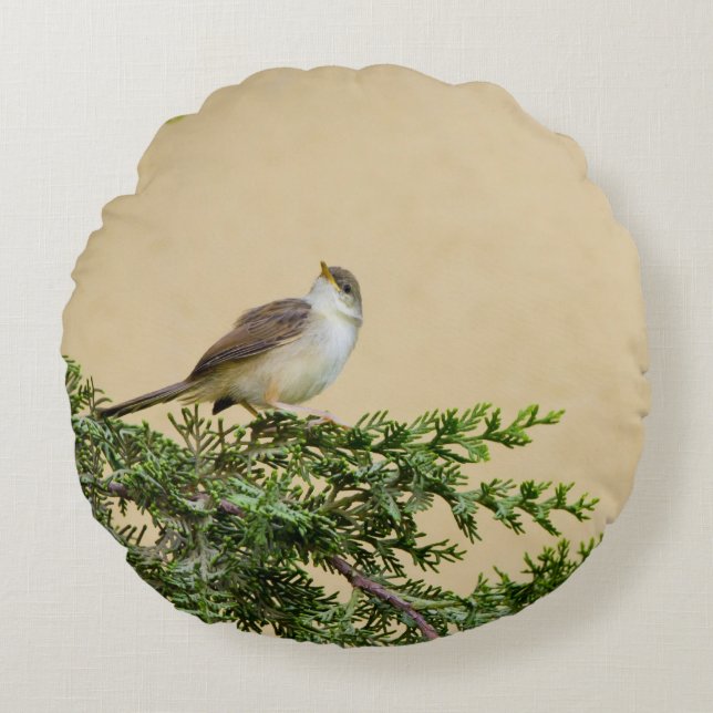 Sparrow Rond Kussen (Voorkant)