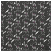 Sparrow Roos Gothic Cross Fabric Stof (Swatch)