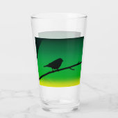 Sparrow Silhouette On Limonene Glas (Achterkant)
