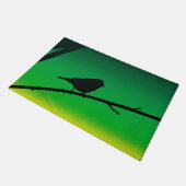 Sparrow Silhouette op Limonene Deurmat (Schuin)