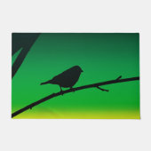 Sparrow Silhouette op Limonene Deurmat (Voorkant)