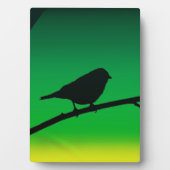 Sparrow Silhouette op Limonene Fotoplaat (voorkant)