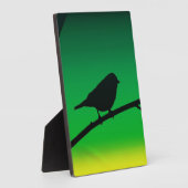 Sparrow Silhouette op Limonene Fotoplaat (Zijkant)