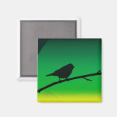 Sparrow Silhouette op Limonene Magneet (Voorkant / Achterkant)