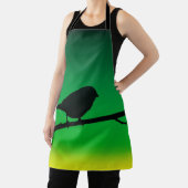 Sparrow Silhouette op Limonene Schort (Insitu)