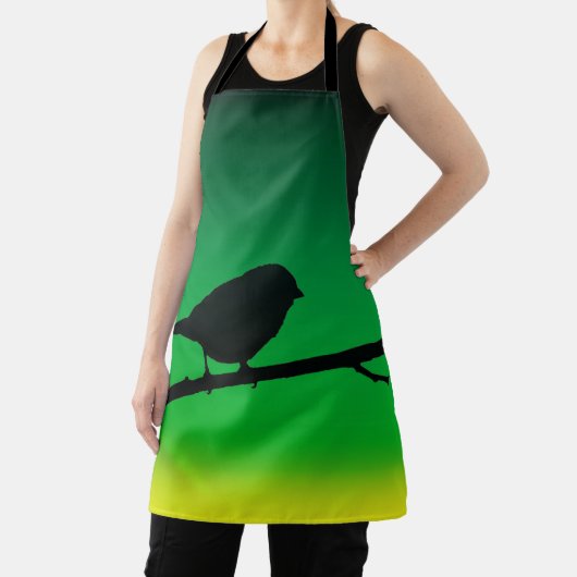 Sparrow Silhouette op Limonene Schort (Insitu)