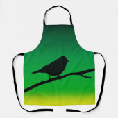 Sparrow Silhouette op Limonene Schort (Voorkant)