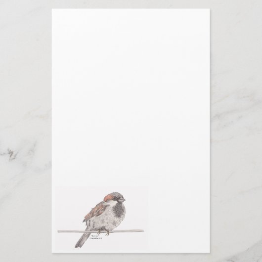 Sparrow Stationery Briefpapier (Voorkant)