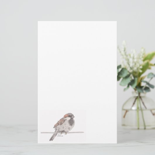 Sparrow Stationery Briefpapier (Staand voorkant)