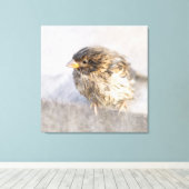 Sparrow - Weer Forecast Epic Fail Canvas Afdruk (Insitu (Houten vloer))