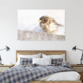 Sparrow - Weer Forecast Epic Fail Canvas Afdruk (Insitu (Slaapkamer))