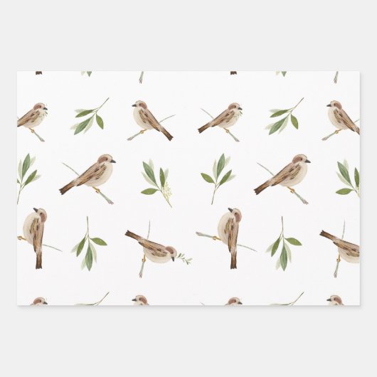Sparrow Wrapping paper voor elke speciale gelegenh (Voorkant 3)