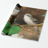 Sparrows Cadeaupapier (Uitgerold)