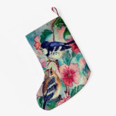 Sparrows Christmas Stocking - Painting Kleine Kerstsok (Achterkant (Hangend))