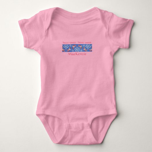 Sparrows & Clouds Baby Cotton Jersey Bodysuit (Voorkant)