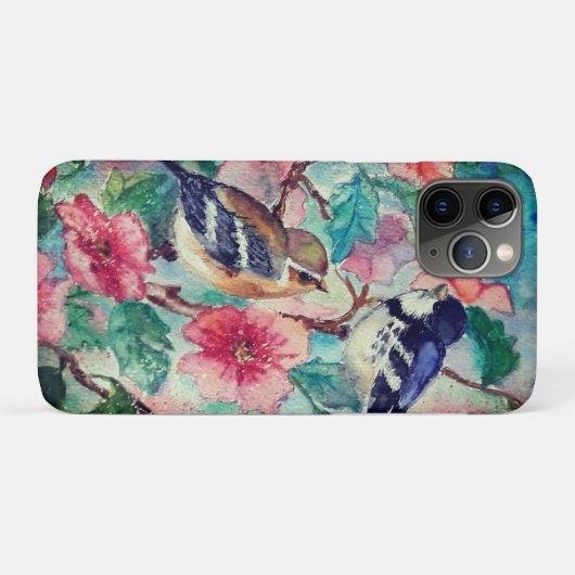 Sparrows Couple Spring Case-Mate iPhone Case (Achterkant (horizontaal))
