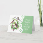 Sparrows Dogwood Waterverf Wife Birthday Garden Kaart<br><div class="desc">Waterverf van hout en houtskool Kunst voor de vrouw die van bevruchting,  tuinieren of natuur houdt</div>