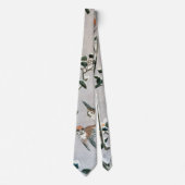 Sparrows en Camellia op sneeuw door Ando Hiroshige Stropdas (Voorkant)