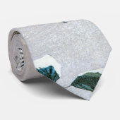 Sparrows en Camellia op sneeuw door Ando Hiroshige Stropdas (Opgerold)