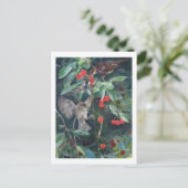 Sparrows in a Cherry Tree, Bruno Liljefors Briefkaart (Staand voorkant)