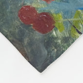 Sparrows in a Cherry Tree, Bruno Liljefors Fleece Deken (Hoek)