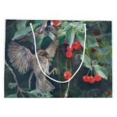 Sparrows in a Cherry Tree, Bruno Liljefors Groot Cadeauzakje (Achterkant)