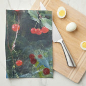 Sparrows in a Cherry Tree, Bruno Liljefors Theedoek (Quarter Fold)