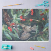 Sparrows in a Cherry Tree, Bruno Liljefors Tissuepapier (Craft)