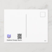 Sparrows in Tree with Autumn Flowers DIY Postcard Feestdagenkaart (Achterkant)