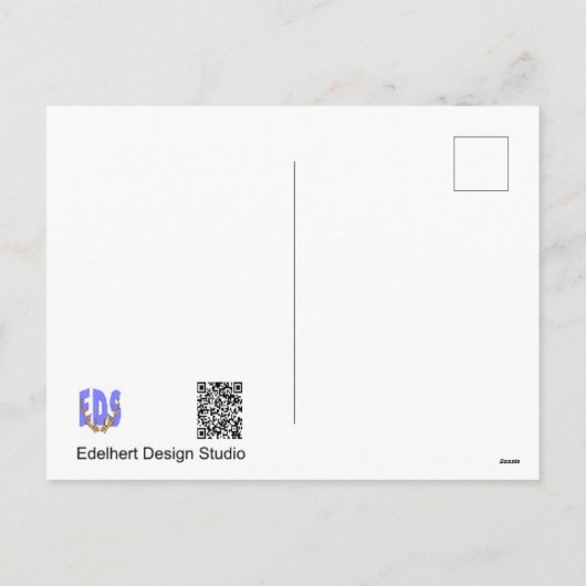 Sparrows in Tree with Autumn Flowers DIY Postcard Feestdagenkaart (Achterkant)