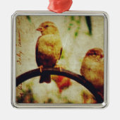 Sparrows Metalen Ornament (Voorkant)