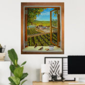 Sparrows op het venster poster (Thuiskantoor)