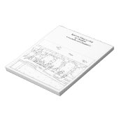 Sparrows Sitting on Rail Outline Colour Notitieblo Notitieblok (Linkerzijde)