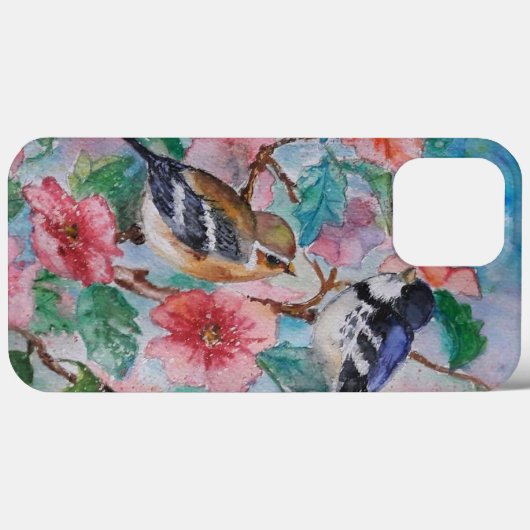 Sparrows Spring Painting Case-Mate iPhone Case (Achterkant (horizontaal))