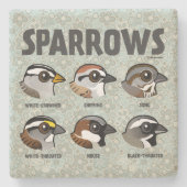 Sparrows Stenen Onderzetter (Voorkant)